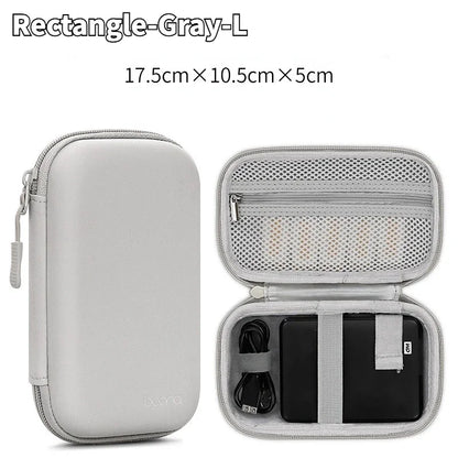 Mini Hard Shell Storage Case for Earphones, Chargers & USB Drives