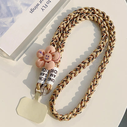 Outdoor Mountaineering Woven Phone Lanyard Women’s Belt Anti-Loss Neck Strap