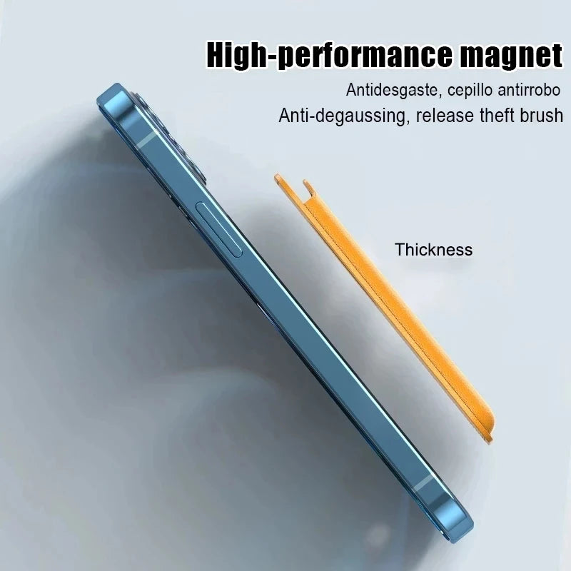 MagSafe Leather Wallet Case for iPhone 17 16 15 14 13 12 Pro Max Plus w/ Box