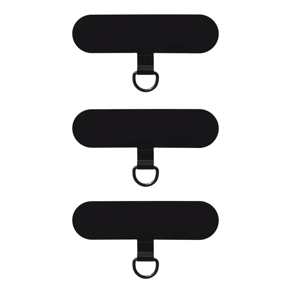 3PCS Stainless Steel Phone Lanyard Patch Tabs Ultra-thin Tether Connector Set