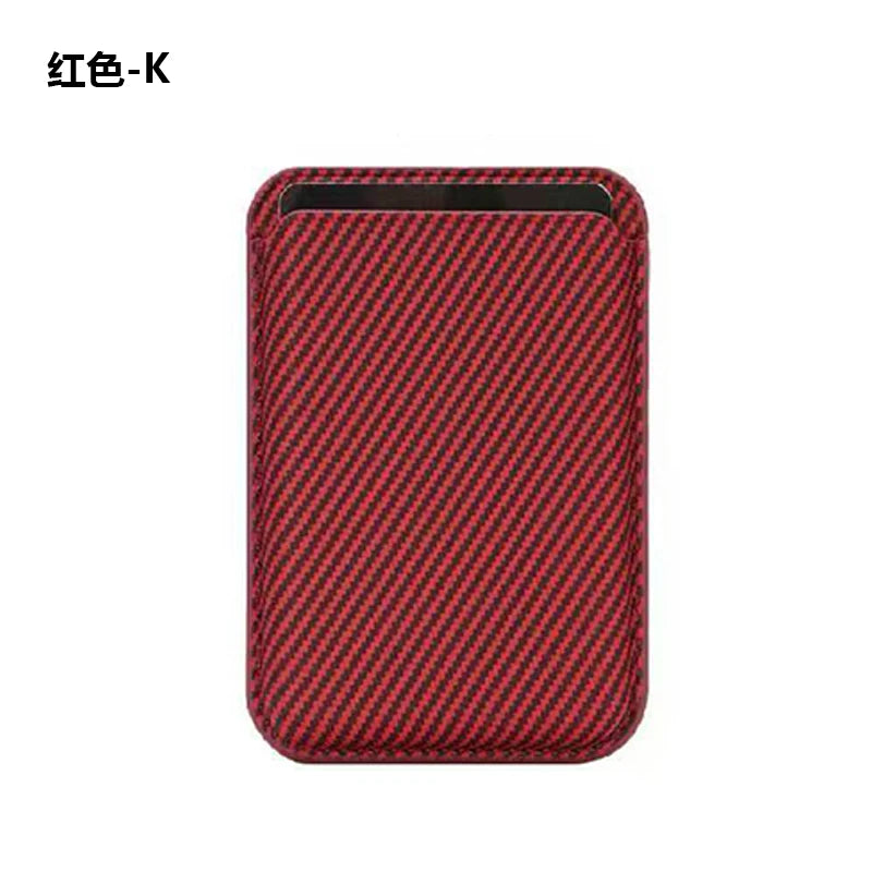 Carbon Fiber MagSafe Wallet Card Holder for iPhone 17–12 Pro Max