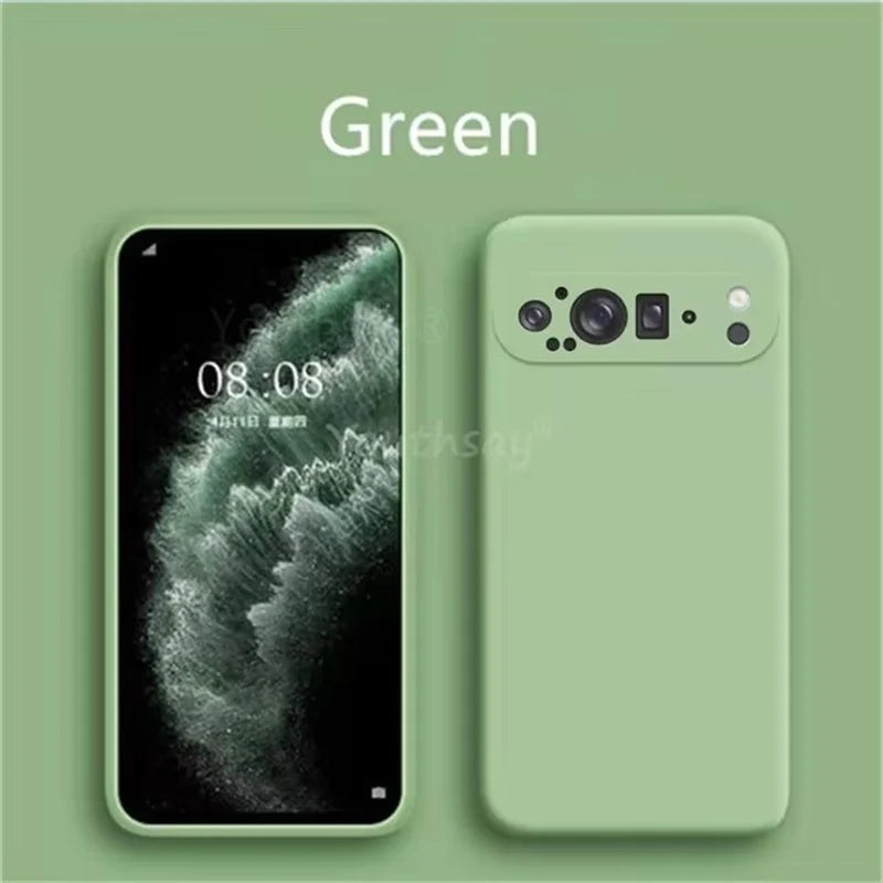 Liquid Silicone Case for Google Pixel 9 Pro/8/7/6A Soft Protective Cover