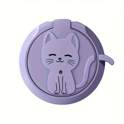 Cute Cartoon Cat Metal Ring Holder Stand for iPhone, Samsung & More