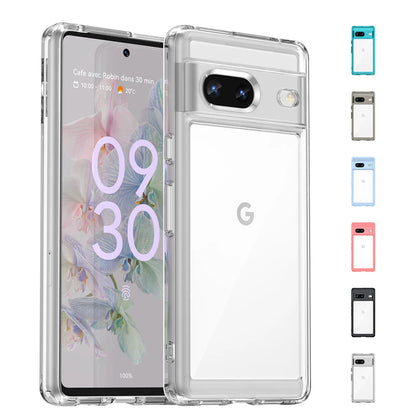 Shockproof Clear Bumper Case for Google Pixel 7/8/7A/8 Pro – Transparent Cover
