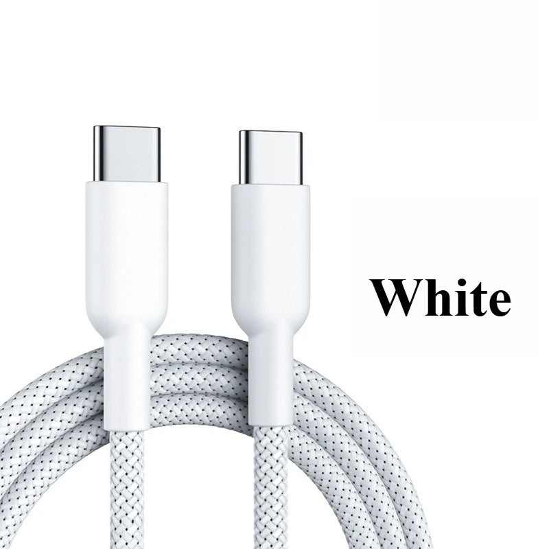 PD60W Type-C to Type-C Fast Charging Cable For iPhone Samsung Xiaomi iPad