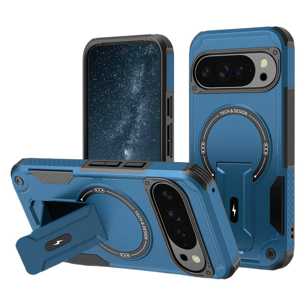 Rugged Stand Case for Google Pixel 10 Pro XL 9 9 Pro Heavy-Duty Protection