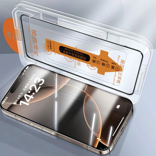 Dust-Free Easy Install HD Tempered Glass Screen Protector for iPhone 17 & 16 Series