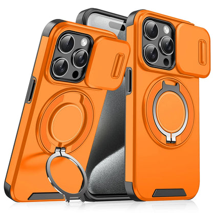 360° Rotating Ring Stand Car Case for iPhone 15 13 12 11 Pro Max Plus