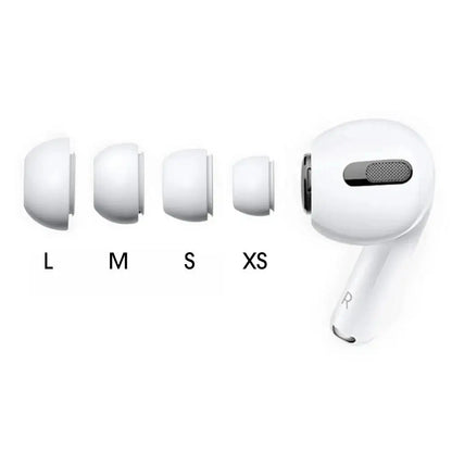 4 Pairs Silicone Ear Tips for AirPods Pro 1/2 – XS/S/M/L Noise Reduction