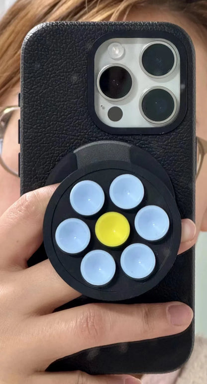 Flower Sucker Magnetic Phone Holder – Foldable Stand for iPhone & S25 Ultra