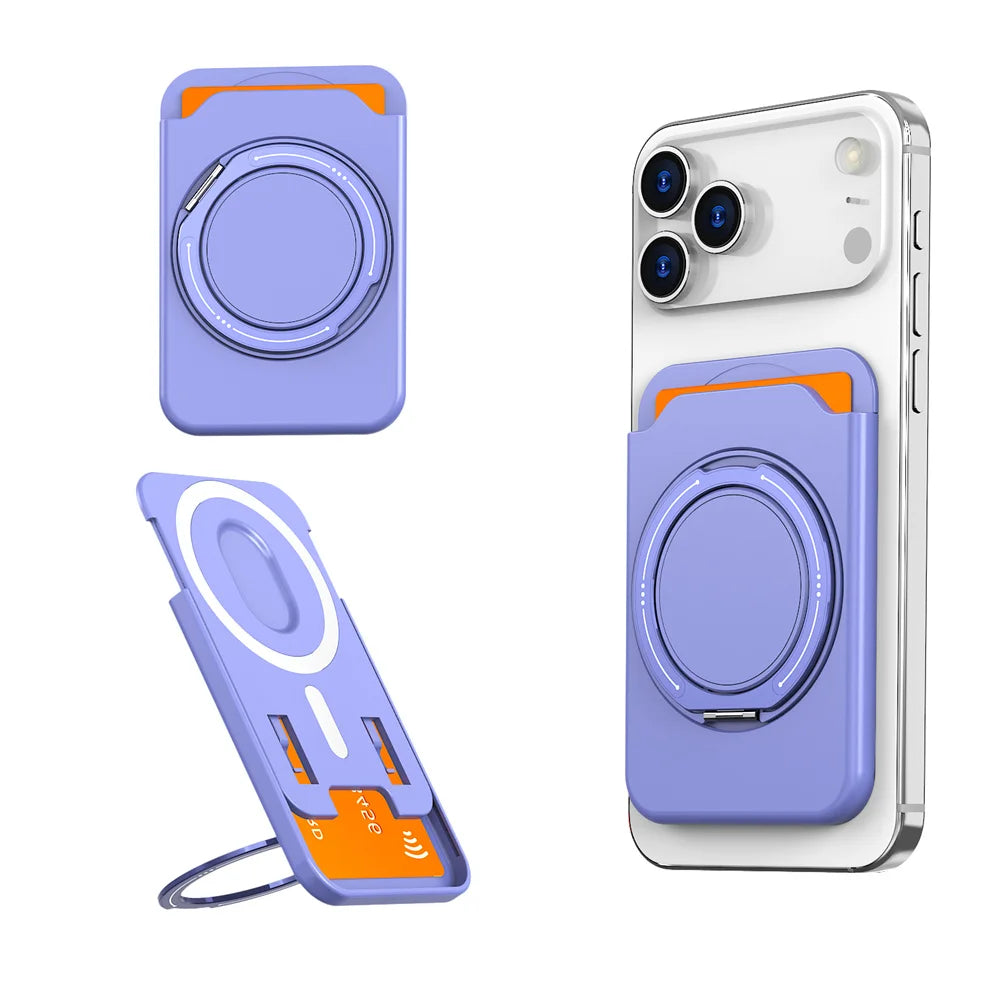 MagSafe Magnetic Wallet Card Holder Stand for iPhone & Samsung Phones