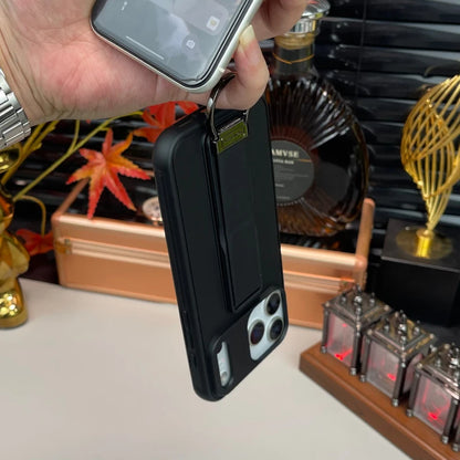 Luxury Matte Metal Ring Stand Phone Case for iPhone 17 Pro Max & Air