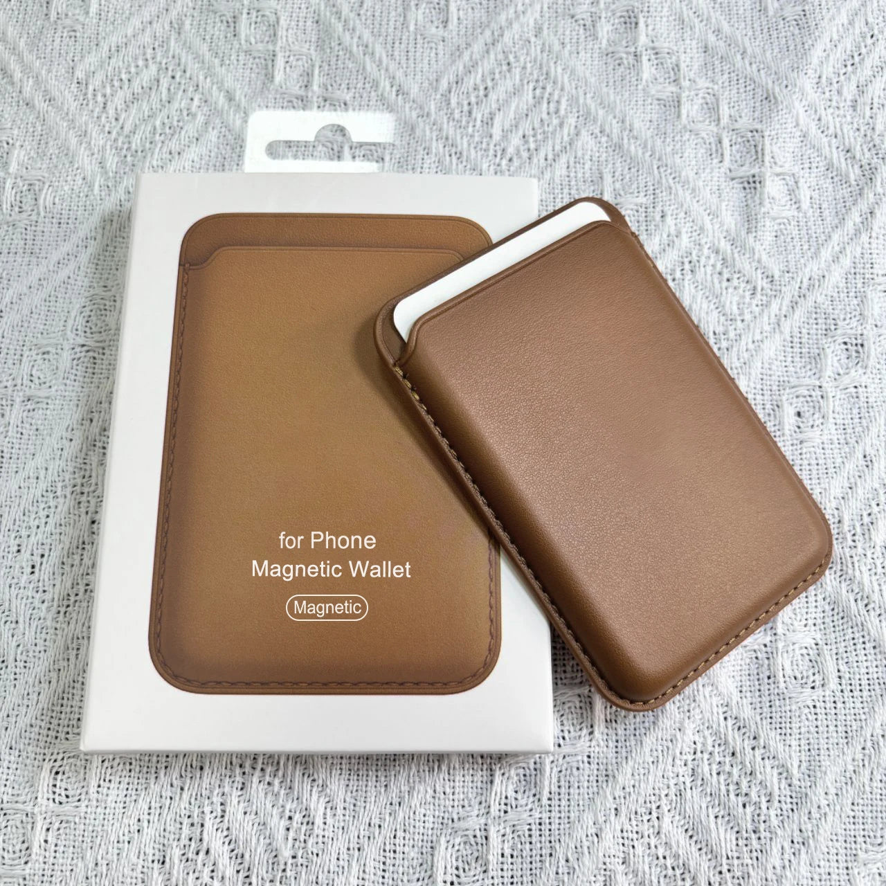 MagSafe Leather Wallet Case for iPhone 17 16 15 14 13 12 Pro Max Plus w/ Box