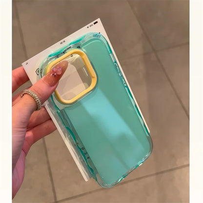 Luxury Jelly Candy Shockproof Case for iPhone 13–11 Plus Pro Max