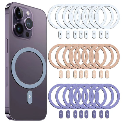 1–5pcs Metal Plate Ring for MagSafe Charger & Car Mount – iPhone 13–15
