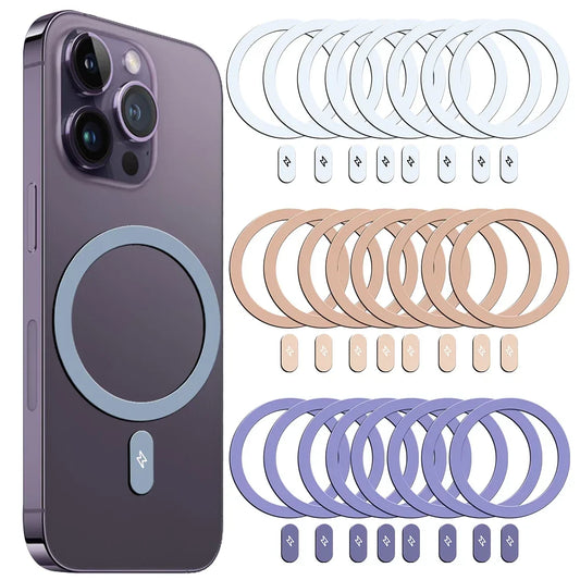 1–5pcs Metal Plate Ring for MagSafe Charger & Car Mount – iPhone 13–15