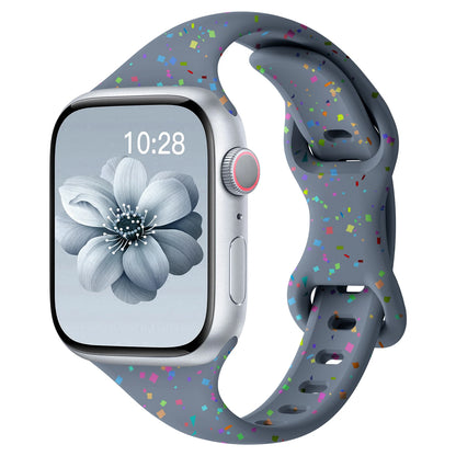 Slim Silicone Band for Apple Watch 49/45/44/42/41/40/38mm Series 10–2 SE