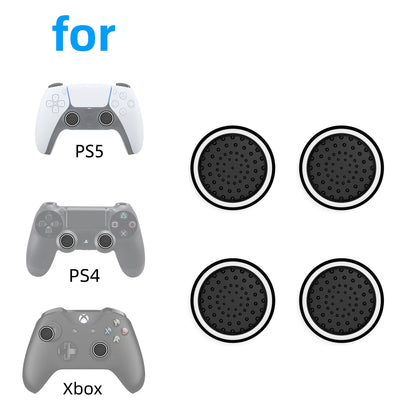 4PCS Luminous Joystick Thumb Grips for PS5/PS4/Xbox/Switch Pro Controllers