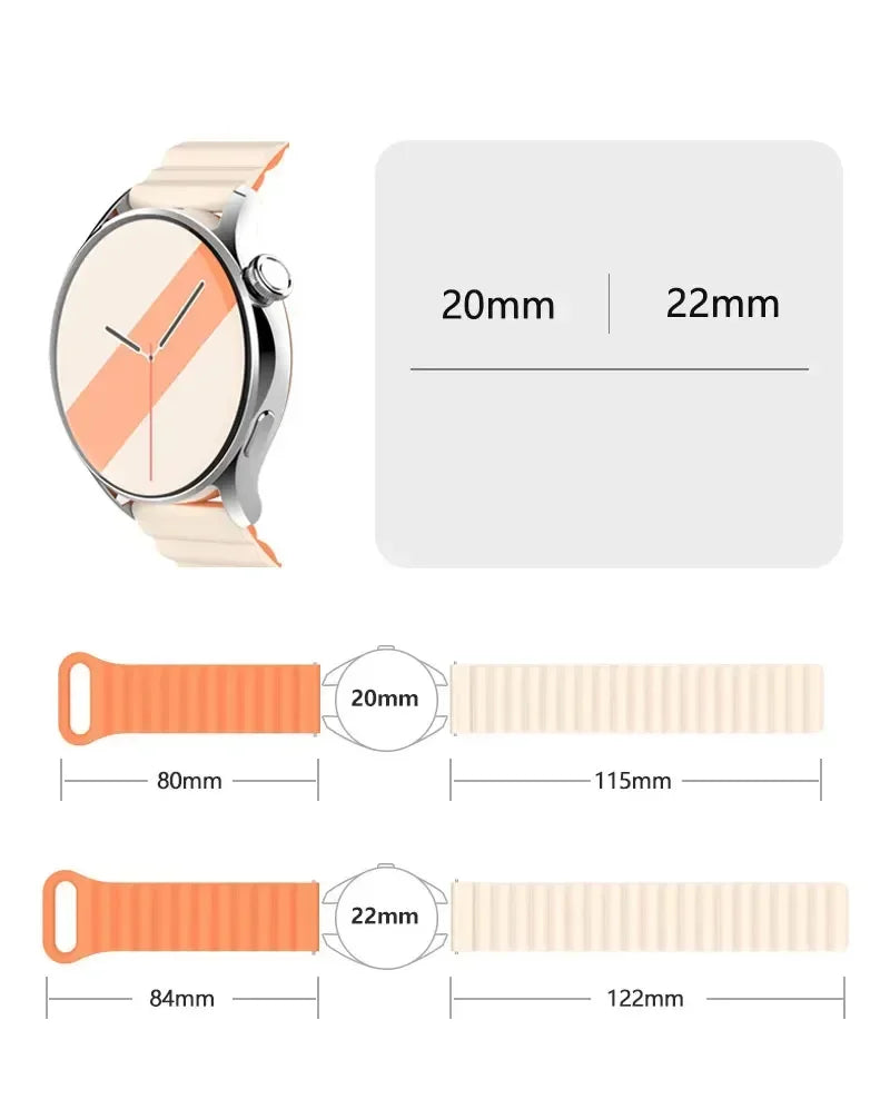 Magnetic Loop Band for Amazfit GTS & GTR Series | 20mm/22mm Metal Bracelet