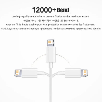 20W PD USB-C to Lightning Fast Charger Cable | For iPhone 14–X & iPad