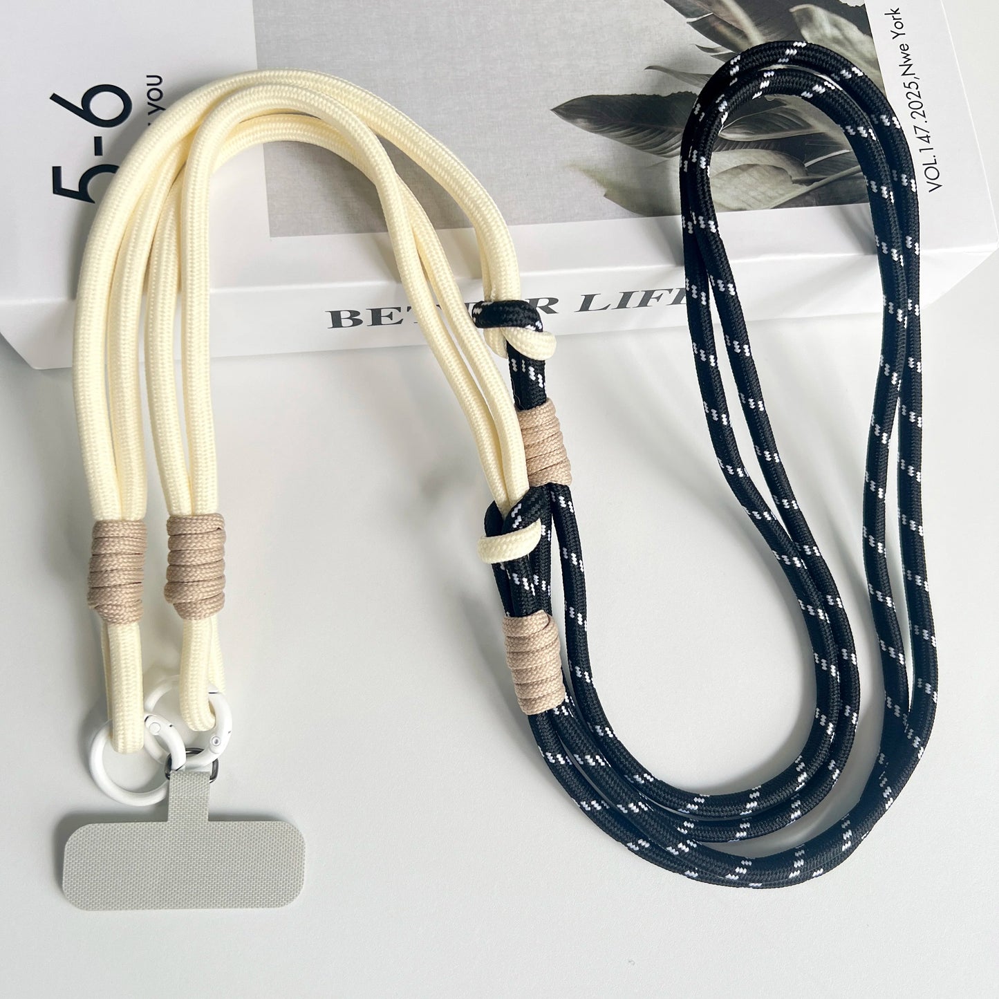 Personalized Double Color Universal Phone Lanyard Shoulder Strap Safety Rope