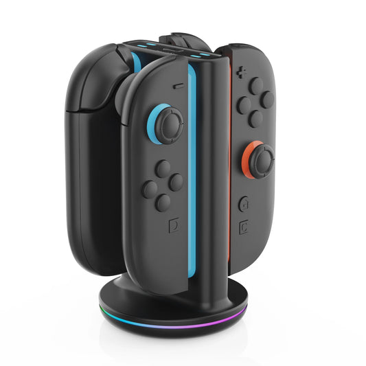 PG-SW2051 Charger Dock for Switch 2 – 4-Slot Fast Charging with RGB Lights