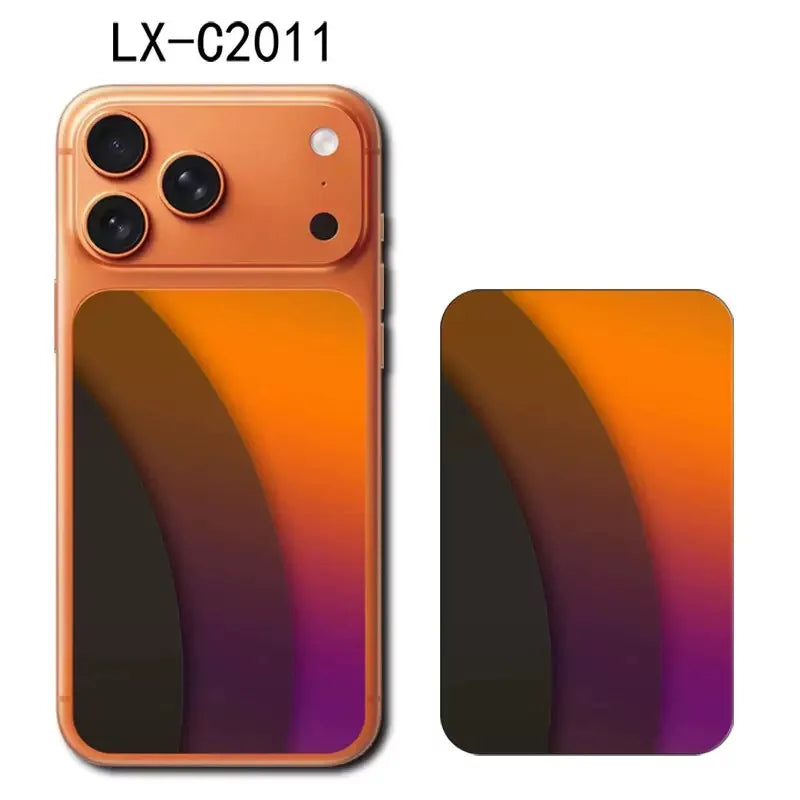 3D Colorful Half-Back Protective Decal Skin for iPhone 17 Pro / 17 Pro Max