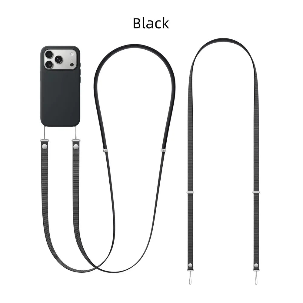 Magnetic Crossbody Lanyard Case for iPhone 17 Pro Max Adjustable Neck Strap