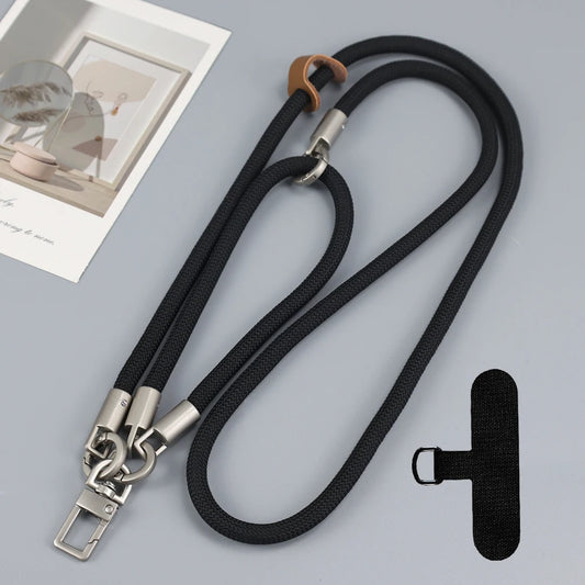 Adjustable Long Phone Lanyard with Card Holder Crossbody Strap for iPhone