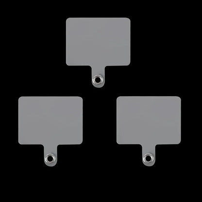 3PCS Stainless Steel Phone Lanyard Patch Tabs Ultra-thin Tether Connector Set