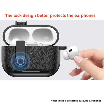 Shockproof Leather Protective Case with Bracket for AirPods Pro 2 & AirPods 4