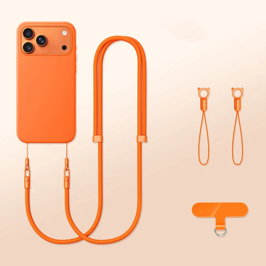 Crossbody Hanging Phone Case for iPhone 17 Pro Max with Adjustable Neck Rope