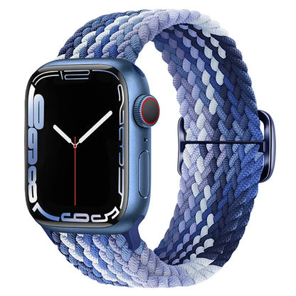 Elastic Braided Strap for Apple Watch Ultra 49mm and Series 9–SE, 45–38mm