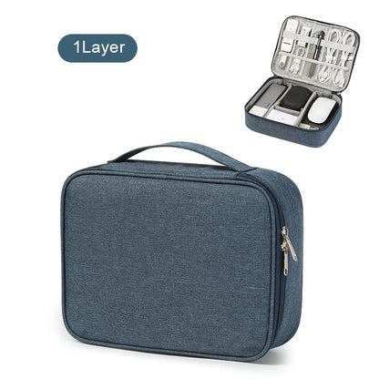 Waterproof Travel Cable Organizer Bag – USB Charger & Wire Storage Case