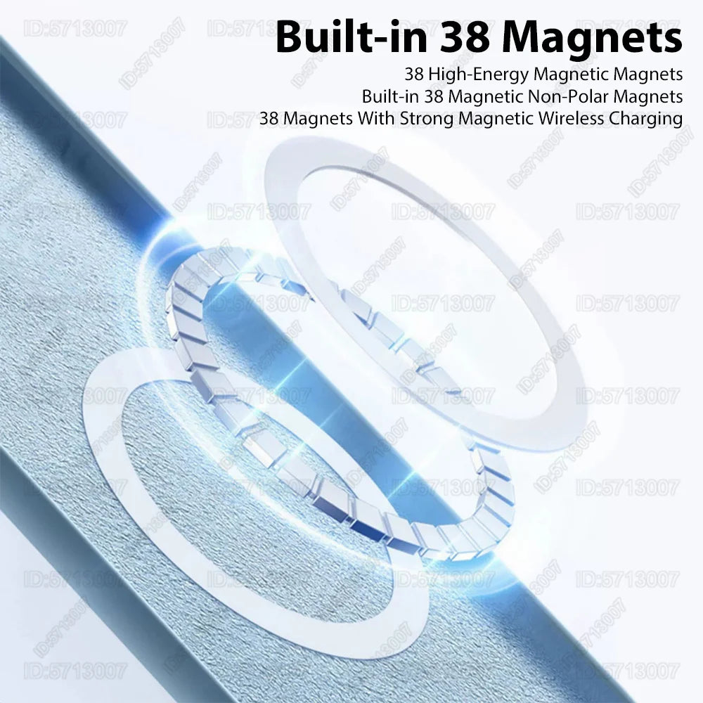 Magnetic Liquid Silicone Case for iPhone 13/12 Pro Max & 13 Plus