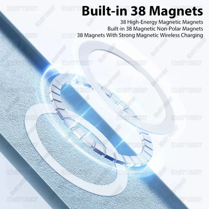 Magnetic Liquid Silicone Case for iPhone 13/12 Pro Max & 13 Plus
