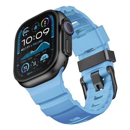 Fluorescent Silicone Bracelet for Apple Watch Series 4–10 & Ultra 2