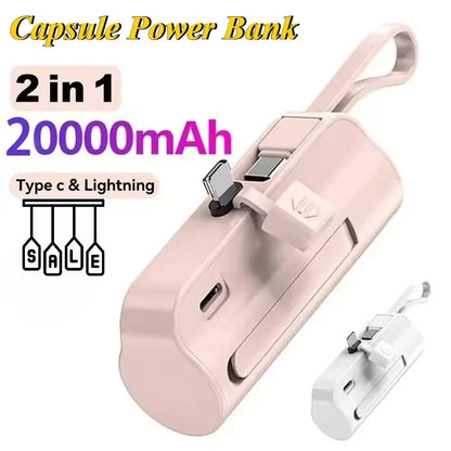 20000mAh Fast Charging Mini Power Bank with Multiple Interfaces