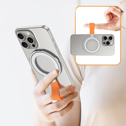 MagSafe 360° Rotating Foldable Metal Ring Holder with Strong Magnetic Grip