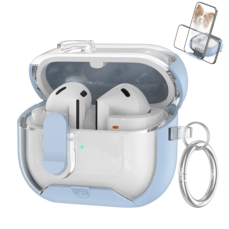 Secure Lock Case for Samsung Galaxy Buds 3 / 3Pro with Phone Stand