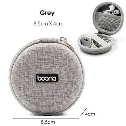 Mini Hard Shell Storage Case for Earphones, Chargers & USB Drives