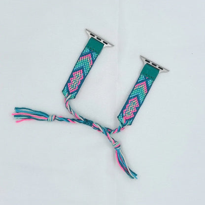 Bohemian Wool Woven Apple Watch Strap for Women 38–45mm