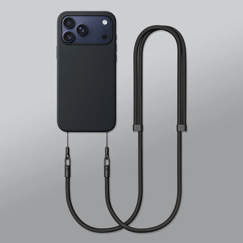 Crossbody Neck Rope Lanyard Case for iPhone 17 Air Pro Max Adjustable Strap