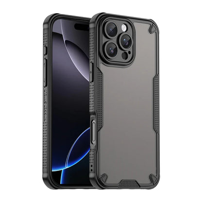 Transparent Acrylic Case with Color Frame for iPhone 14–16 Pro Max
