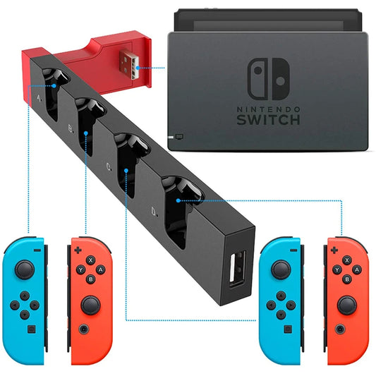 Joy-Con Charging Dock Station Hub for Nintendo Switch with USB Support