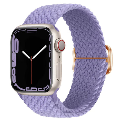Elastic Braided Strap for Apple Watch Ultra 49mm and Series 9–SE, 45–38mm