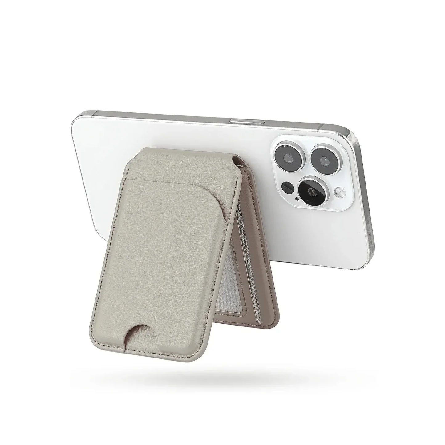 2-in-1 MagSafe Wallet Case for iPhone 16 15 14 13 12 Pro Max with Stand & ID Window