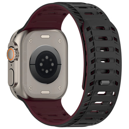 Magnetic Silicone Strap for Apple Watch Ultra 2 & Series 10–7 SE 42–49mm Band