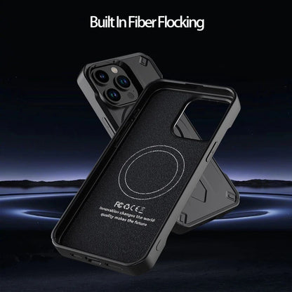 Silicone Fiber Multilayer Case for iPhone 11–16 Pro Max – MagSafe & Shockproof