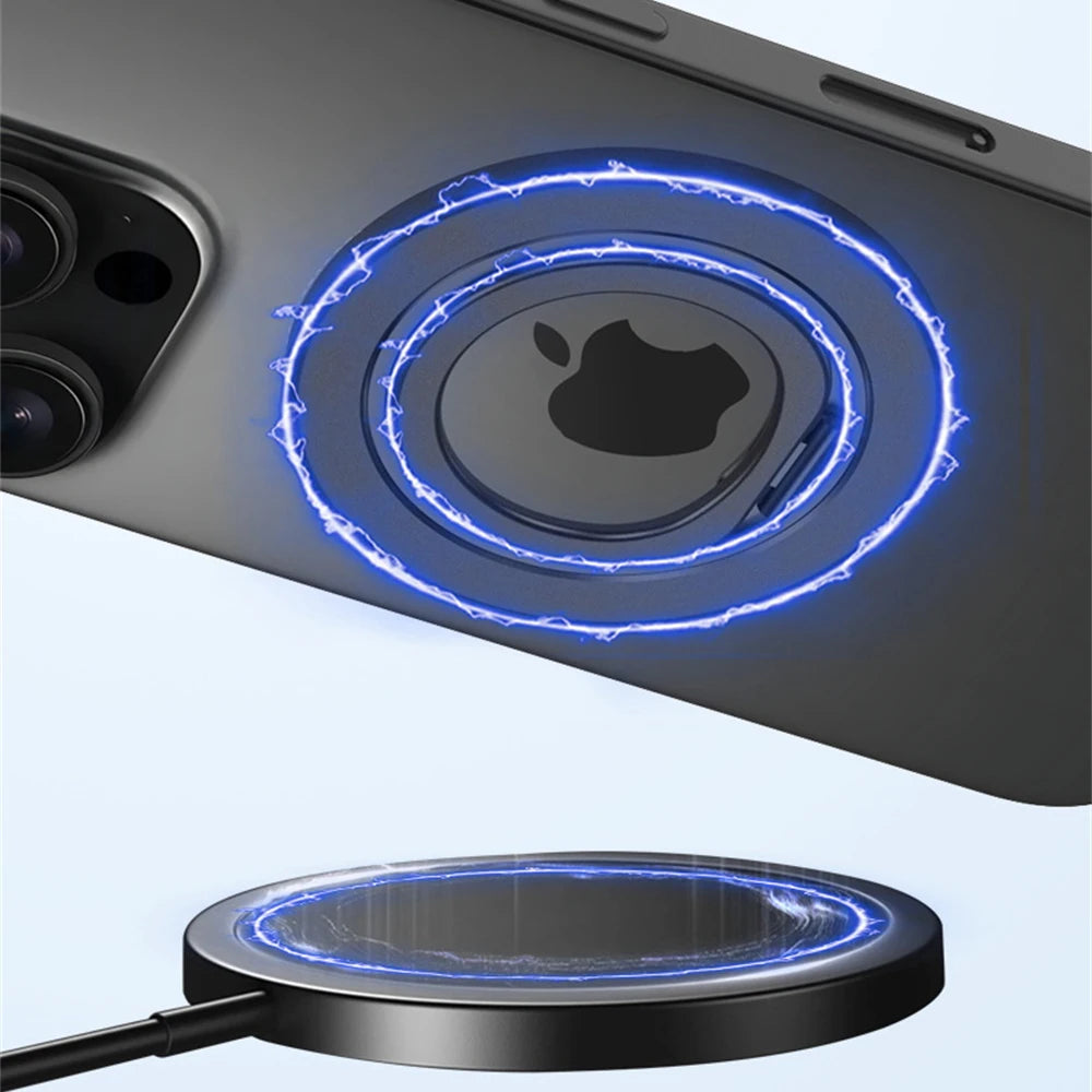 360° Magnetic Finger Ring Stand Holder for iPhone 17 16 15 14 13 12 Pro Max